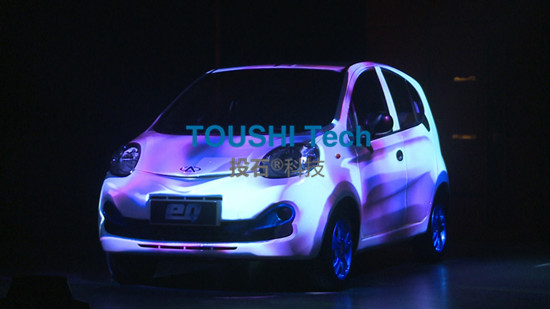 奇瑞eQ電動(dòng)汽車上海新車發(fā)布會(huì)3D Mapping表演