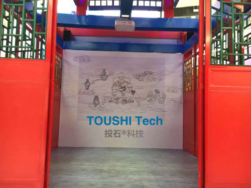 杭州西溪印象城福閣觸摸墻互動(dòng)裝置