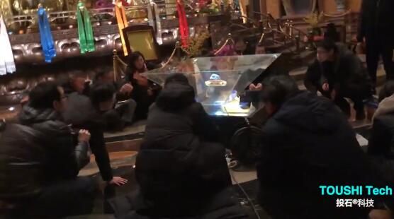 南京牛首山文化旅游區(qū)360度全息舍利投影裝置