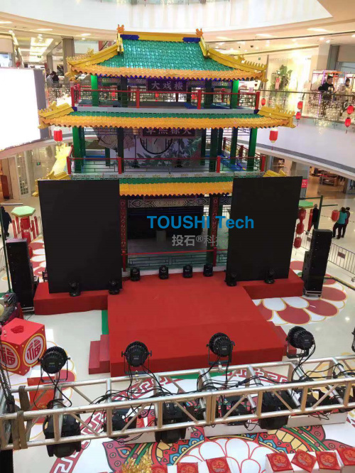 杭州西溪印象城大戲樓體感骨骼識(shí)別互動(dòng)裝置