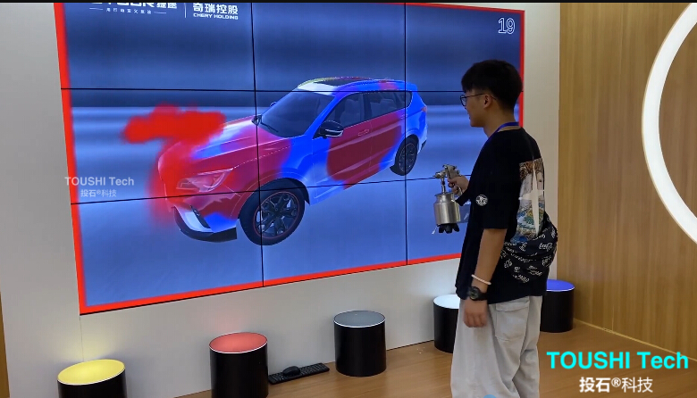 投石科技凌空噴漆涂鴉互動(dòng)裝置案例集合