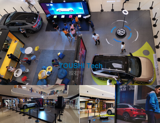 西安大悅城大眾汽車凌空涂鴉、360度旋轉(zhuǎn)拍照