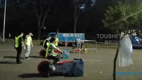 2021深圳大學(xué)城華為開發(fā)者大會(huì)腳踏車吹球互動(dòng)裝置