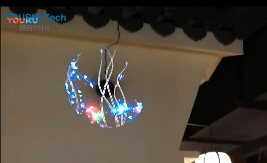 南京花千醉珠江路金鷹店紗幕多媒體裝置