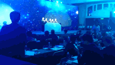 2018深圳昆山招商推薦會鉆石3d mapping旋轉啟動臺